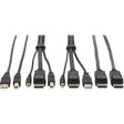 EATON Tripp Lite DisplayPort KVM Cable Kit 4K USB 3.5mm 3xM/3xM USB MM DP MM 6ft - 5.91 ft KVM Cable for KVM Switch, Computer, Monitor - First End: 1 x Mini-phone Male Audio, First End: 1 x DisplayPort Male...  - P783-006-DPU