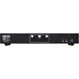 EATON Tripp Lite DisplayPort KVM Switch Dual-Display 2-Port 4K60Hz USB 3.2 Gen 1 - 2 Computer(s) - 1 Local User(s) - 4096 x 2160 - 50 Hz, 60 Hz - 1 x Network (RJ-45) - 6 x USB - Desktop, Rack-mountable - 6 ...  - B006-DP2UA2