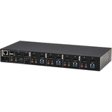 EATON Tripp Lite DisplayPort KVM Switch Dual-Display 4-Port 4K60Hz USB 3.2 Gen 1 - 4 Computer(s) - 1 Local User(s) - 4096 x 2160 - 50 Hz, 60 Hz - 1 x Network (RJ-45) - 8 x USB - Desktop, Rack-mountable - 10...  - B006-DP2UA4