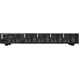 EATON Tripp Lite DisplayPort KVM Switch Dual-Display 4-Port 4K60Hz USB 3.2 Gen 1 - 4 Computer(s) - 1 Local User(s) - 4096 x 2160 - 50 Hz, 60 Hz - 1 x Network (RJ-45) - 8 x USB - Desktop, Rack-mountable - 10...  - B006-DP2UA4