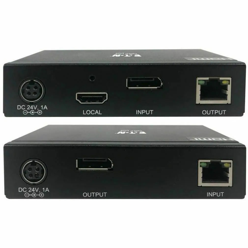 EATON Tripp Lite DisplayPort Over Cat6 Extender Kit KVM Support USB 4K PoC TAA - 2 Computer(s) - 1 Local User(s) - 2 Remote User(s) - 230 ft Range - 4K - 3840 x 2160 Maximum Video Resolution - 2 x Network (...  - B127A-1A1-BDBD
