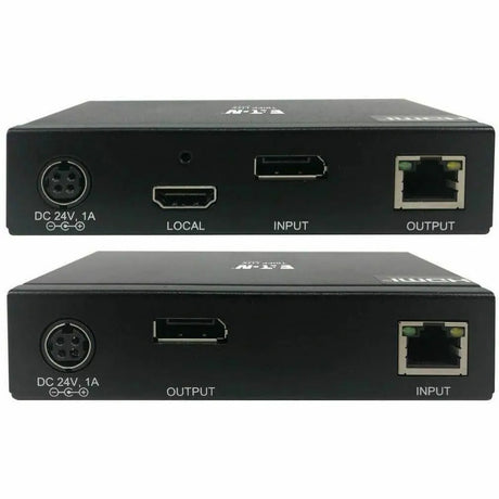 EATON Tripp Lite DisplayPort Over Cat6 Extender Kit KVM Support USB 4K PoC TAA - 2 Computer(s) - 1 Local User(s) - 2 Remote User(s) - 230 ft Range - 4K - 3840 x 2160 Maximum Video Resolution - 2 x Network (...  - B127A-1A1-BDBD