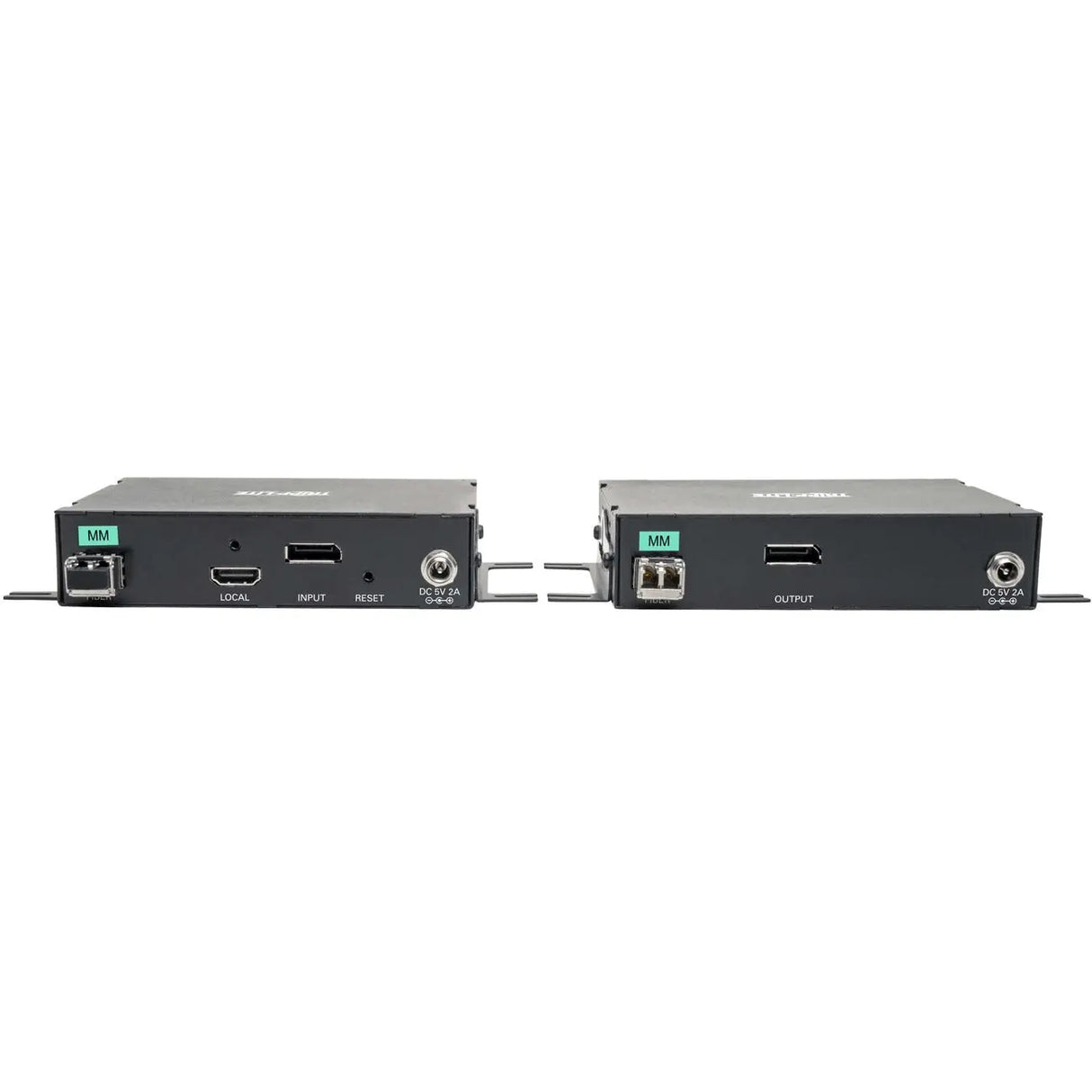 EATON Tripp Lite DisplayPort Over Fiber Extender Kit 4K @ 30Hz IR USB Duplex Multimode MMF 985ft TAA - 1 Computer(s) - 1 Local User(s) - 1 Remote User(s) - 1000 ft Range - 4K - 3840 x 2160 Maximum Video Res...  - B127F-1A1-MM-DD