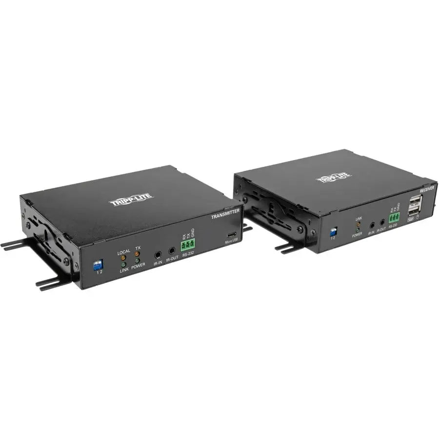 EATON Tripp Lite DisplayPort Over Fiber Extender Kit 4K @ 30Hz IR USB Duplex Multimode MMF 985ft TAA - 1 Computer(s) - 1 Local User(s) - 1 Remote User(s) - 1000 ft Range - 4K - 3840 x 2160 Maximum Video Res...  - B127F-1A1-MM-DD