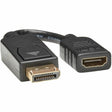 EATON Tripp Lite DisplayPort to HDMI Adapter Converter 1080p M/F DP to HDMI 6in - DP 2 HD 1920x1200/1080P (M/F) 6-in. - P136-000