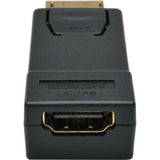 EATON Tripp Lite DisplayPort to HDMI Video Adapter Converter Compact 1080p M/F - 1 x DisplayPort Male Digital Audio/Video - 1 x HDMI Female Digital Audio/Video - Black - P136-000-1