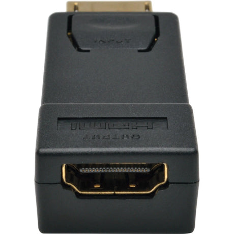 EATON Tripp Lite DisplayPort to HDMI Video Adapter Converter Compact 1080p M/F - 1 x DisplayPort Male Digital Audio/Video - 1 x HDMI Female Digital Audio/Video - Black - P136-000-1