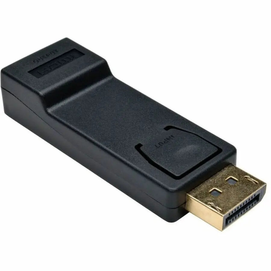 EATON Tripp Lite DisplayPort to HDMI Video Adapter Converter Compact 1080p M/F - 1 x DisplayPort Male Digital Audio/Video - 1 x HDMI Female Digital Audio/Video - Black - P136-000-1