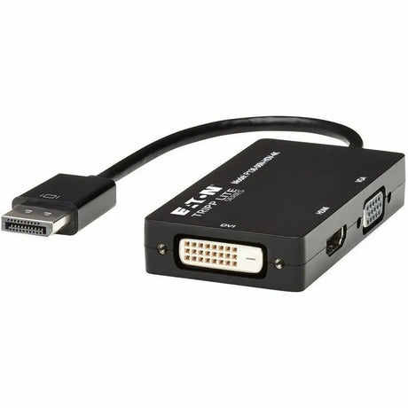 EATON Tripp Lite DisplayPort to VGA / DVI / HDMI 4K x 2K @ 24/30Hz Adapter Converter - DisplayPort/HDMI/DVI/VGA for Audio/Video Device, Notebook, Tablet, Monitor, Projector, TV - 6" - 1 x DisplayPort Male D - P136-06N-HDV-4K