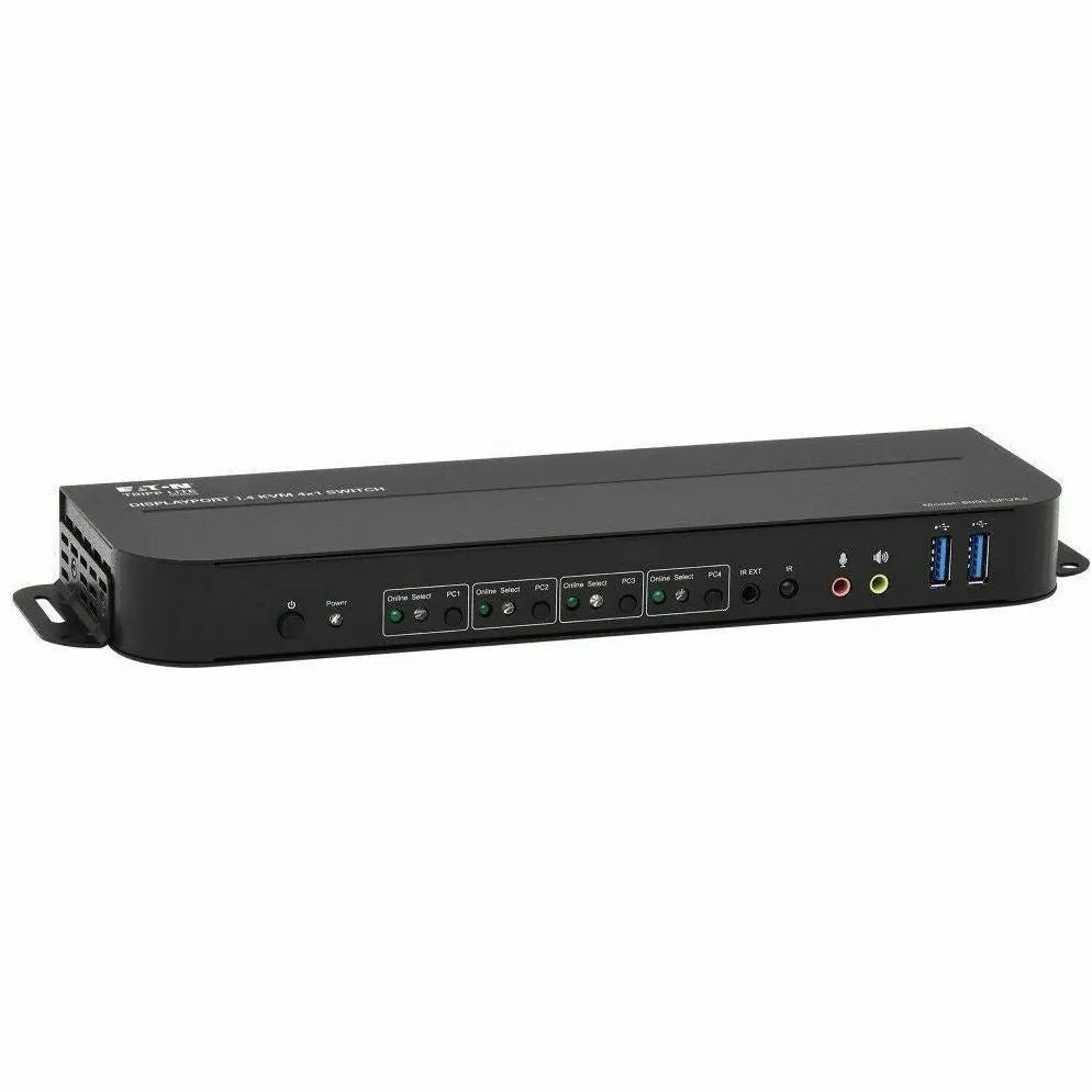 EATON Tripp Lite DisplayPort USB KVM Switch 4-Port 4K 60Hz HDR DP 1.4 USB Sharing - 4 Computer(s) - 1 Local User(s) - 4096 x 2160 - 8 x USB - 1 x HDMI - 5 x DisplayPort - B005-DPUA4