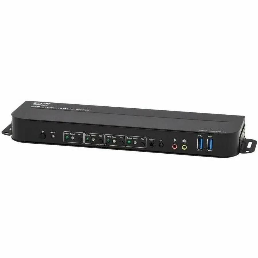 EATON Tripp Lite DisplayPort USB KVM Switch 4-Port 4K 60Hz HDR DP 1.4 USB Sharing - 4 Computer(s) - 1 Local User(s) - 4096 x 2160 - 8 x USB - 1 x HDMI - 5 x DisplayPort - B005-DPUA4