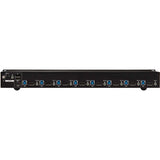 EATON Tripp Lite DisplayPort / USB KVM Switch 8-Port Audio/Video 4K 60Hz 1URM - 8 Computer(s) - 4096 x 2160 - 50 Hz, 60 Hz - 10 x USB - Rack-mountable, Desktop - 8 x DisplayPort - 1U - B024-DPU08