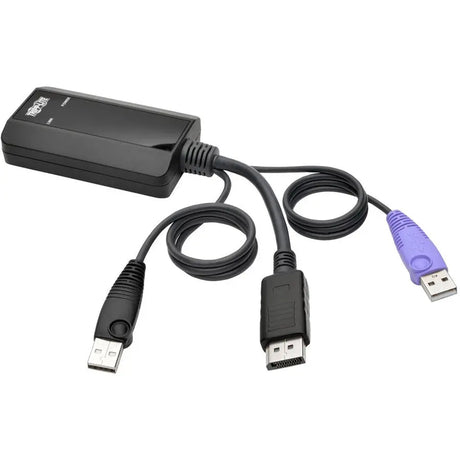 EATON Tripp Lite DisplayPort USB Server Interface w/Virtual Media & CAC B064 KVMs TAA - 1 Computer(s) - 164.04 ft Range - 1 x Network (RJ-45) x USB - DisplayPort - External - B055-001-UDP