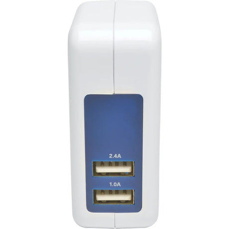 EATON Tripp Lite Dual Port Travel USB Wall Charger Direct Plug-In 5V / 3.4A /17W - 5 V DC Output Voltage - 2.40 A Output Current - U280-002-W12