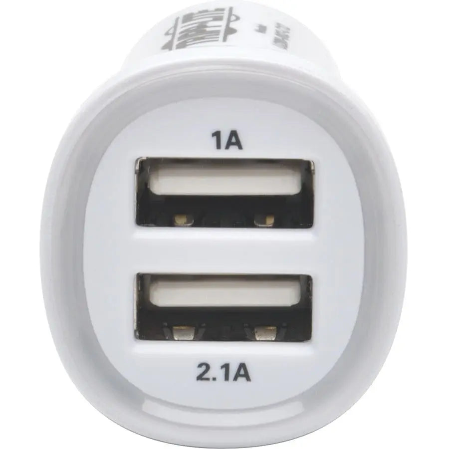 EATON Tripp Lite Dual USB Tablet Phone Car Charger High Power Adapter 5V / 3.1A 15.5W - 12 V DC Input Voltage - 5 V DC Output Voltage - 3.10 A Output Current - U280-002-C12