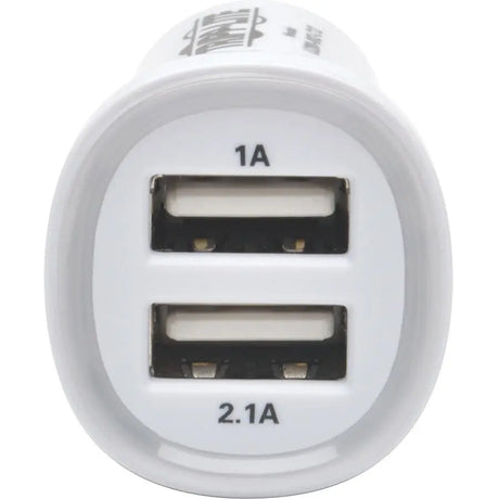 EATON Tripp Lite Dual USB Tablet Phone Car Charger High Power Adapter 5V / 3.1A 15.5W - 12 V DC Input Voltage - 5 V DC Output Voltage - 3.10 A Output Current - U280-002-C12