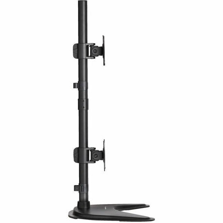 EATON Tripp Lite Dual Vertical Flat-Screen Desk Mount Monitor Stand Clamp Swivel Tilt 15" to 27" Flat Screen Displays - 20 lb Load Capacity - 23.6" Height x 17.7" Width x 10" Depth - Desktop - Metal - Black - DDR1527SDC