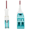 EATON Tripp Lite Duplex MMF Fiber Optic Cable Adapter 400G OM4 M/F CS-PC LC-PC - 1 ft Fiber Optic Network Cable for Network Device, Patch Panel, Network Switch, Transceiver - First End: 2 x CS Male Network ...  - N822L-001-MF