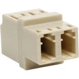 EATON Tripp Lite Duplex / Simplex Multimode Fiber Coupler Adapter Dual LC/LC - 2 x LC Network Female - 2 x LC Network Female - N455-000-PM