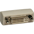 EATON Tripp Lite DVI Coupler Gender Changer Adapter Connector Extender DVI-I F/F - 1 x DVI-I Female Video - 1 x DVI-I Female Video - Ivory - P162-000