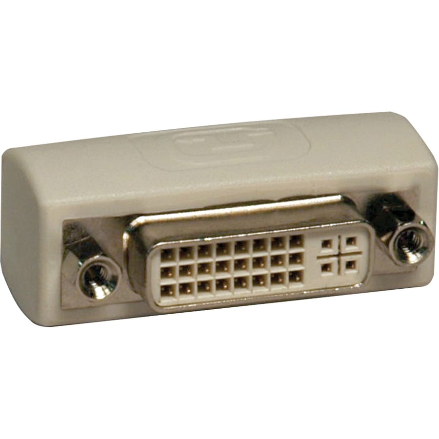 EATON Tripp Lite DVI Coupler Gender Changer Adapter Connector Extender DVI-I F/F - 1 x DVI-I Female Video - 1 x DVI-I Female Video - Ivory - P162-000