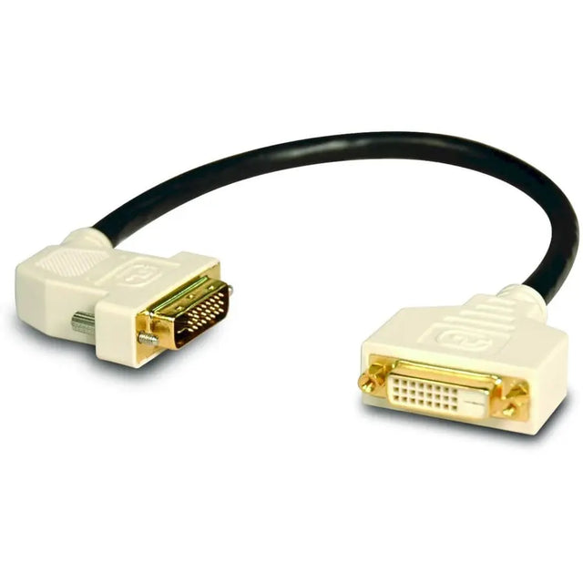 EATON Tripp Lite DVI Dual Link Digital Extension Adapter Cable with 45 degree Left Plug - (DVI-D M/F) 1-ft. - P562-001-45L