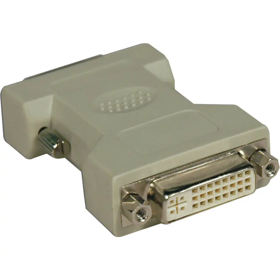 EATON Tripp Lite DVI-I to DVI-D Dual Link Video Cable Adapter (F/M) - 1 x DVI-D Digital Video Male - 1 x DVI-I Video Female - Gold Contact - Beige - P118-000