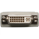 EATON Tripp Lite DVI-I to DVI-D Dual Link Video Cable Adapter (F/M) - 1 x DVI-D Digital Video Male - 1 x DVI-I Video Female - Gold Contact - Beige - P118-000