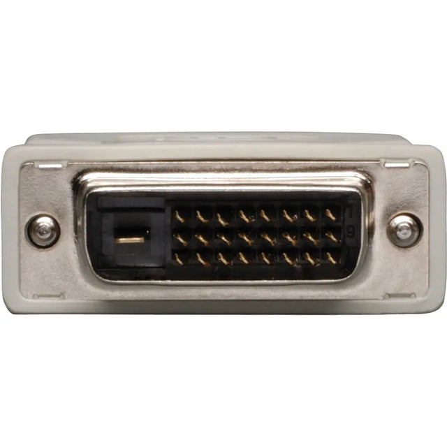 EATON Tripp Lite DVI-I to DVI-D Dual Link Video Cable Adapter (F/M) - 1 x DVI-D Digital Video Male - 1 x DVI-I Video Female - Gold Contact - Beige - P118-000