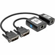 EATON Tripp Lite DVI Over Cat5/6 Active Video Extender Kit Video Transmitter Receiver - 1 Input Device - 1 Output Device - 125 ft Range - 2 x Network (RJ-45) - 2 x USB - 1 x DVI In - 1 x DVI Out - WUXGA - 1 - B140-101X-U