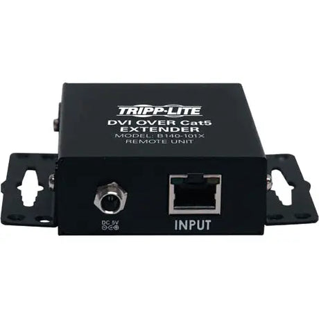 EATON Tripp Lite DVI over Cat5 Cat6 Extender Video Transmitter & Receiver TAA - 1 Input Device - 1 Output Device - 200 ft Range - 2 x Network (RJ-45) - 1 x DVI In - 1 x DVI Out - Full HD - 1920 x 1080 - Twi...  - B140-101X