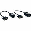 EATON Tripp Lite DVI Over Cat5/Cat6 Passive Video Extender Kit Transmitter Receiver 100' - 1 Input Device - 1 Output Device - 100 ft Range - 2 x Network (RJ-45) - 1 x DVI In - 1 x DVI Out - Full HD - 1920 x...  - B140-101