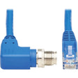 EATON Tripp Lite Ethernet Cable M12 XCode Cat6 1G UTP Right-Angle M12 RJ45 M/M 1M - 3.28 ft Category 6 Network Cable for Network Device, VoIP Device, Access Control Device, Controller, Switch, Security Devi...  - NM12-604-01M-BL