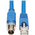 EATON Tripp Lite Ethernet Cable Shielded M12 X-Code Cat6a M12 RJ45 M/M Blue 3M - 9.84 ft Category 6a Network Cable for Network Device, Controller, Switch, PoE Device, Surveillance Camera, IP Phone, Access C...  - NM12-6A2-03M-BL