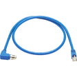 EATON Tripp Lite Ethernet Cable Shielded M12 XCode Cat6a M12 Right-Angle RJ45 1M - 3.28 ft Category 6a Network Cable for Network Device, Controller, Switch, Security Device, Surveillance Camera, VoIP Device...  - NM12-6A4-01M-BL
