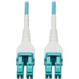EATON Tripp Lite Fiber Cable 100G MMF Duplex 50/125 OM4 LC/LC Armored Aqua 15M - 49.21 ft Fiber Optic Network Cable for Network Device, Patch Panel, Switch - First End: 2 x LC Male Network - Second End: 2 x...  - N821-15M-AQ-AR
