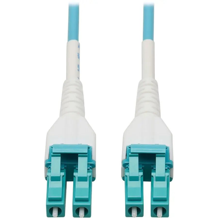 EATON Tripp Lite Fiber Cable 100G MMF Duplex 50/125 OM4 LC/LC Armored Aqua 50M - 164.04 ft Fiber Optic Network Cable for Network Device, Patch Panel, Switch - First End: 2 x LC Male Network - Second End: 2 ...  - N821-50M-AQ-AR