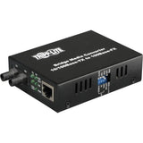 EATON Tripp Lite Fiber Optic 10/100BaseT to 100BaseFX-ST Multimode Media Converter 2km 1310nm - 1 x RJ-45 , 1 x ST Duplex - 10/100Base-TX, 100Base-FX - N784-001-ST