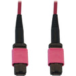 EATON Tripp Lite Fiber Optic Cable 100G MMF 50/125 OM4 12F MTP/MPO-PC LSZH F/F 2M - 6.56 ft Fiber Optic Network Cable for Network Device, Patch Panel, Switch - First End: 1 x MTP/MPO Network - Female - Seco - N845B-02M-12-MG