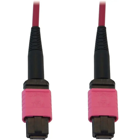 EATON Tripp Lite Fiber Optic Cable 100G MMF 50/125 OM4 12F MTP/MPO-PC LSZH F/F 2M - 6.56 ft Fiber Optic Network Cable for Network Device, Patch Panel, Switch - First End: 1 x MTP/MPO Network - Female - Seco - N845B-02M-12-MG
