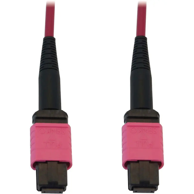 EATON Tripp Lite Fiber Optic Cable 100G MMF 50/125 OM4 12F MTP/MPO-PC LSZH F/F 2M - 6.56 ft Fiber Optic Network Cable for Network Device, Patch Panel, Switch - First End: 1 x MTP/MPO Network - Female - Seco - N845B-02M-12-MG