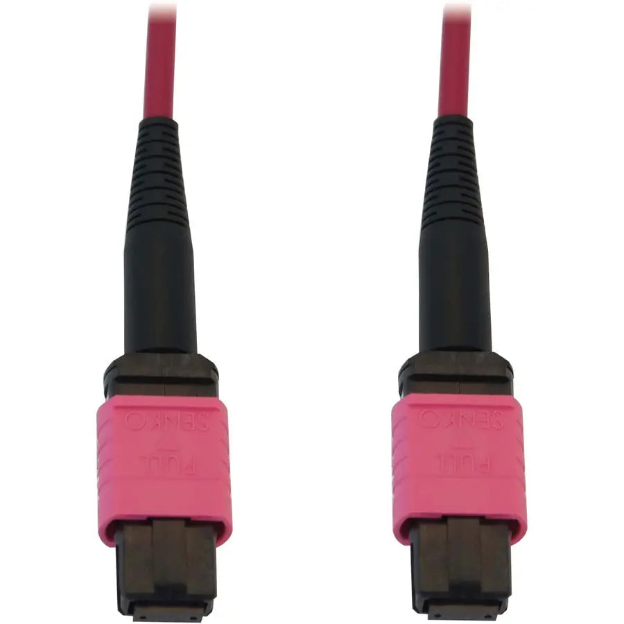 EATON Tripp Lite Fiber Optic Cable 100G MMF 50/125 OM4 12F MTP/MPO-PC LSZH F/F 5M - 16.40 ft Fiber Optic Network Cable for Network Device, Patch Panel, Switch - First End: 1 x MTP/MPO Network - Female - Sec - N845B-05M-12-MG