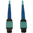 EATON Tripp Lite Fiber Optic Cable 40/100/400G MMF 50 OM3 24F MTP/MPO-PC F/F 2M - 6.56 ft Fiber Optic Network Cable for Network Device, Patch Panel, Switch - First End: 1 x MTP/MPO Network - Female - Second - N846B-02M-24-P