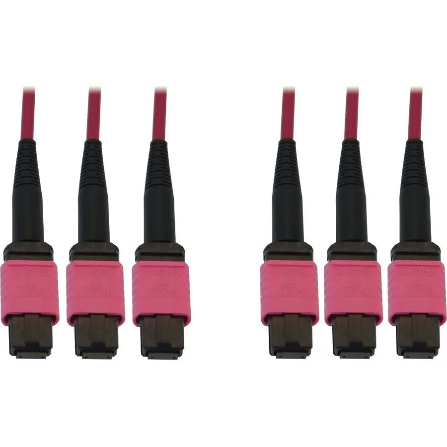 EATON Tripp Lite Fiber Optic Cable 40/100/400G MMF 50 OM4 3x8F MTP/MPO-PC F/F 10M - 32.81 ft Fiber Optic Network Cable for Switch, Patch Panel, Network Device - First End: 3 x MTP/MPO Network - Female - Sec - N858B-10M-3X8MG