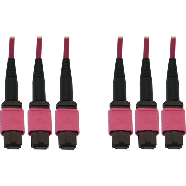 EATON Tripp Lite Fiber Optic Cable 40/100/400G MMF 50 OM4 3x8F MTP/MPO-PC F/F 15M - 49.21 ft Fiber Optic Network Cable for Switch, Patch Panel, Network Device - First End: 3 x MTP/MPO Network - Female - Sec - N858B-15M-3X8MG
