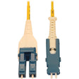 EATON Tripp Lite Fiber Optic Cable 40/100/400G Singlemode 9/125 OS2 Fiber Cable, Yellow, 5 m (16.4 ft.) - 16.40 ft Fiber Optic Network Cable for Network Device, Transceiver, Patch Panel, Switch - First End: - N383L-05M