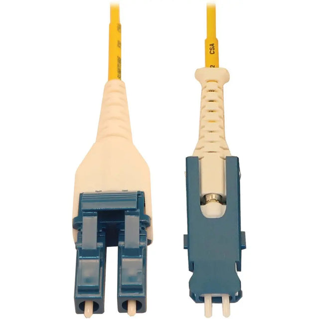 EATON Tripp Lite Fiber Optic Cable 40/100/400G Singlemode 9/125 OS2 Fiber Cable, Yellow, 5 m (16.4 ft.) - 16.40 ft Fiber Optic Network Cable for Network Device, Transceiver, Patch Panel, Switch - First End: - N383L-05M