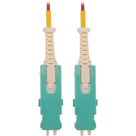 EATON Tripp Lite Fiber Optic Cable 400G Multimode 50/125 OM4 Fiber Cable, Magenta, 2 m (6.6 ft.) - 6.56 ft Fiber Optic Network Cable for Network Device, Transceiver, Patch Panel, Switch - First End: 2 x SN/ - N823S-02M-MG