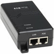 EATON Tripp Lite Gigabit PoE+ Midspan Active Injector - IEEE 802.3at/802.3af, 30W, 1 Port, International Plug Adapters - 120 V AC, 230 V AC Input - 53 V DC Output - RJ-45 Input Port(s) - RJ-45 Output Port(s) - Black