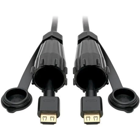 EATON Tripp Lite HDMI Cable High-Speed 2 IP68 Connectors Industrial Ethernet 12ft - 12 ft HDMI A/V Cable for Monitor, Home Theater System, Audio/Video Device, HDTV, Blu-ray Player - First End: 1 x HDMI Male...  - P569-012-IND2